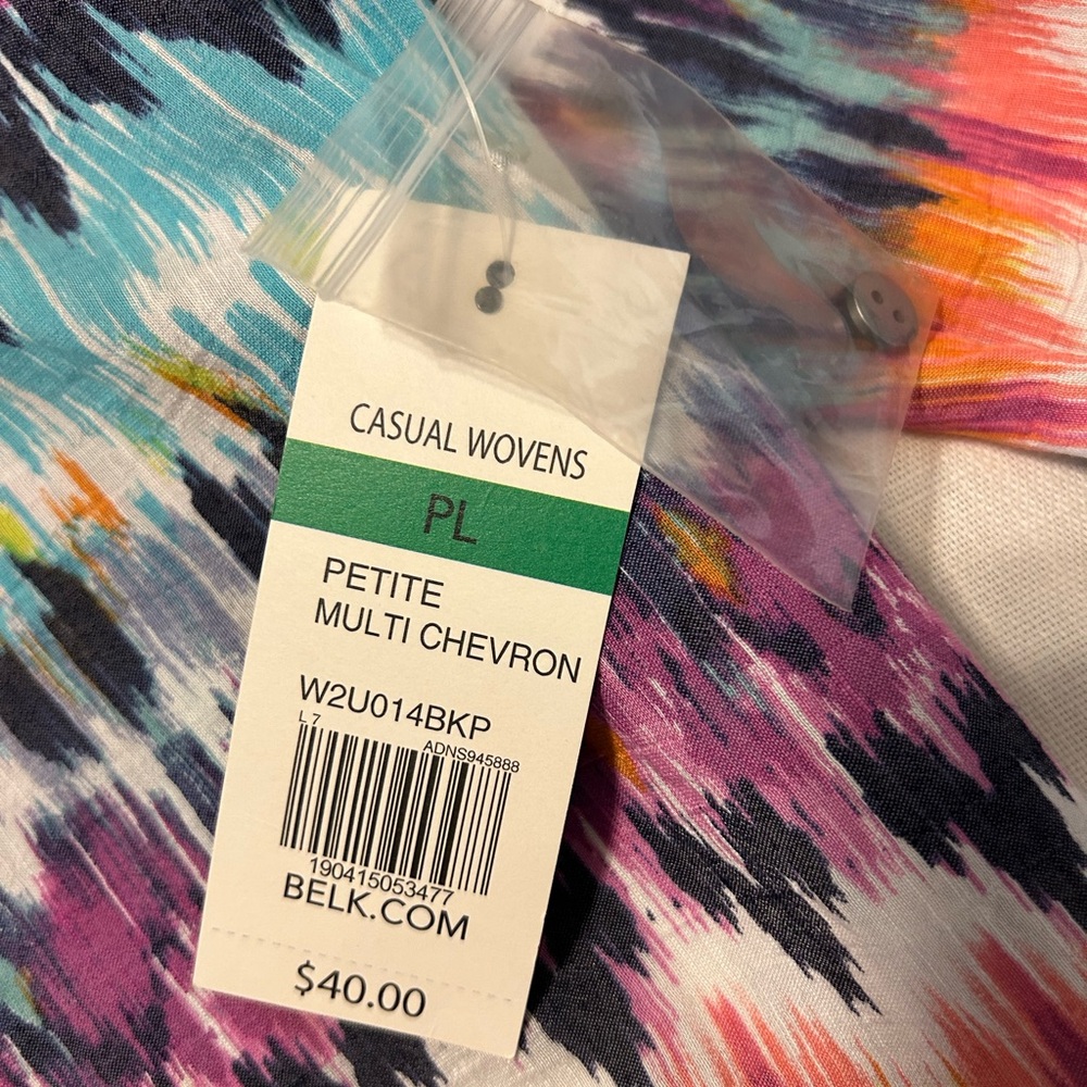 Women's Multicolor Patterned Top - Picture 4 of 5